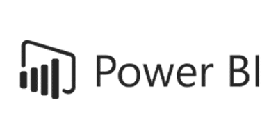 Power BI logo.